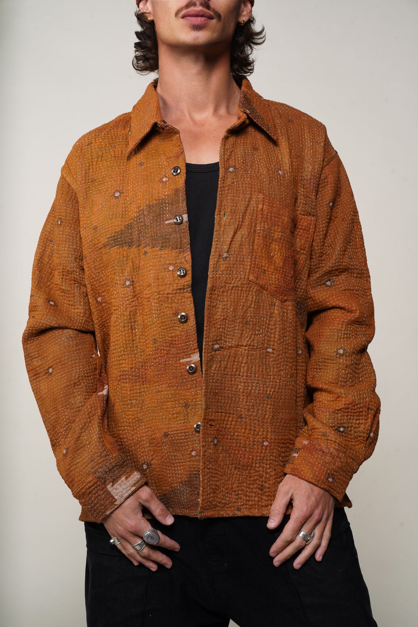 REVERSIBLE KANTHA OVERSHIRT 2