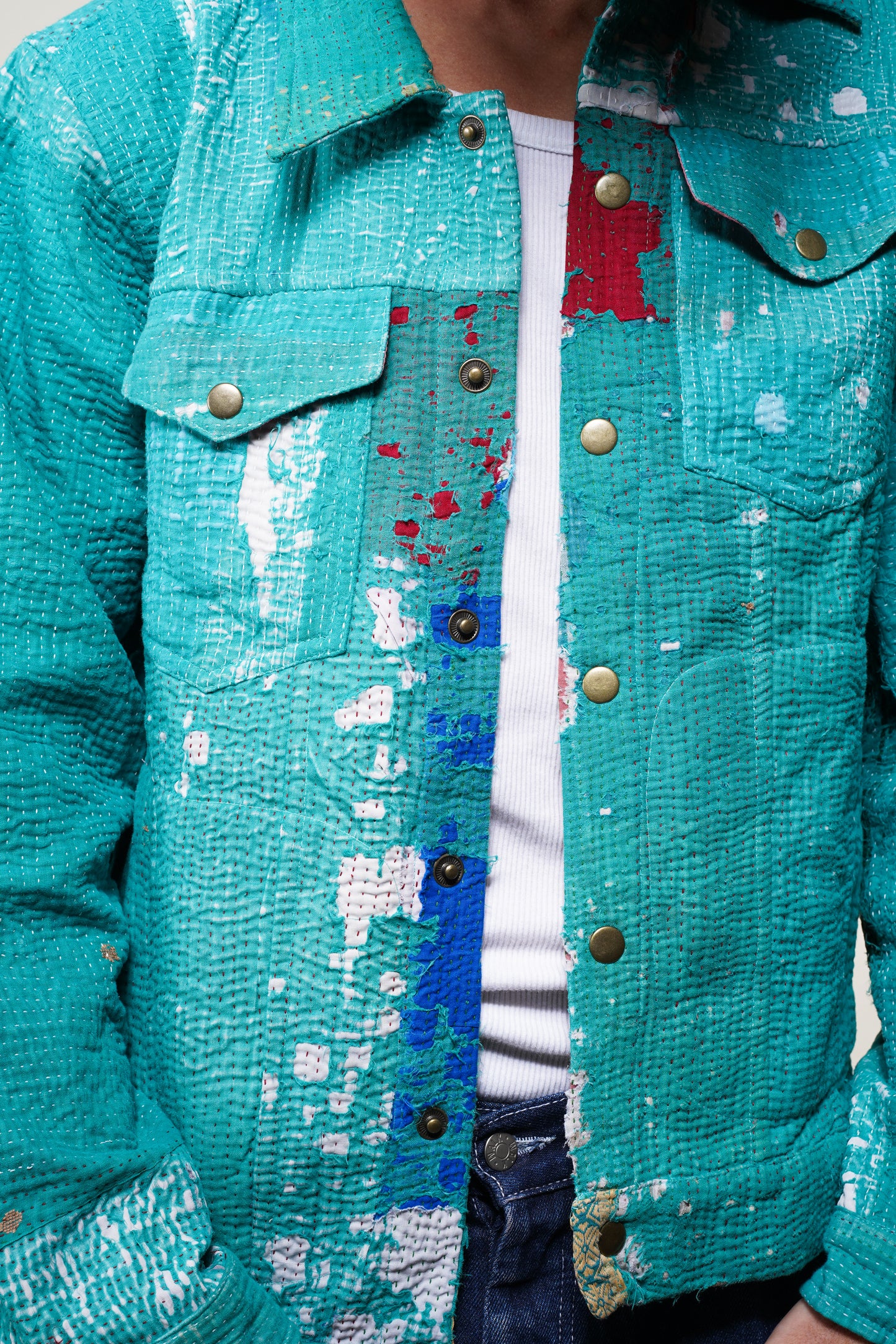 10. KANTHA DENIM JACKET M