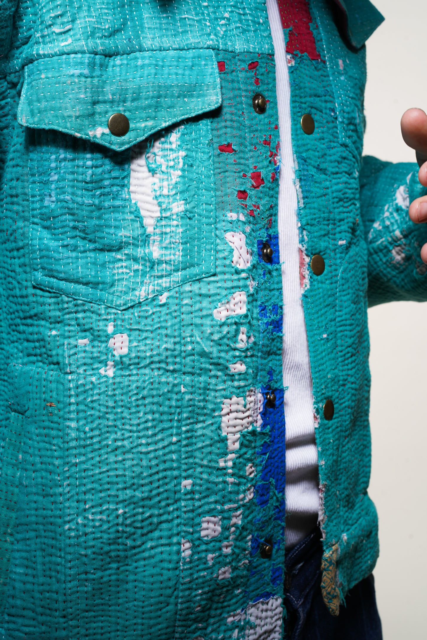 10. KANTHA DENIM JACKET M