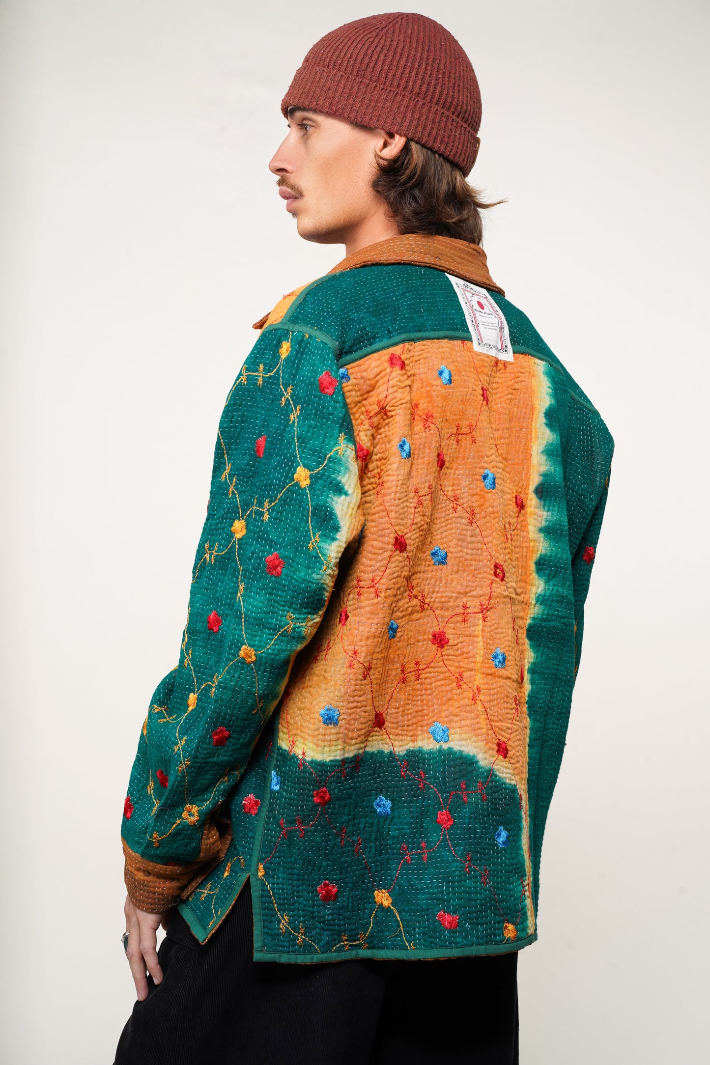 REVERSIBLE KANTHA OVERSHIRT 2