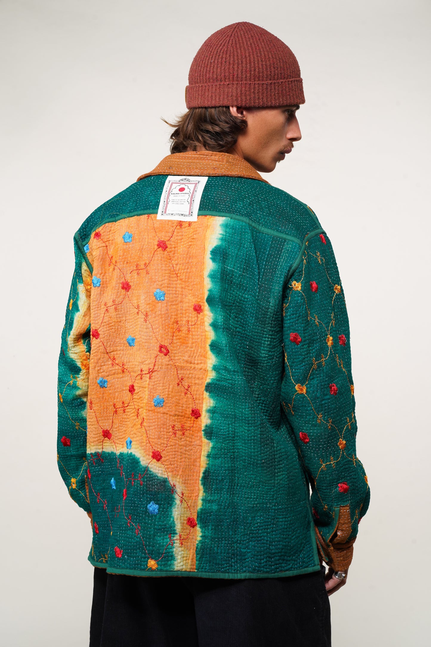 REVERSIBLE KANTHA OVERSHIRT 2