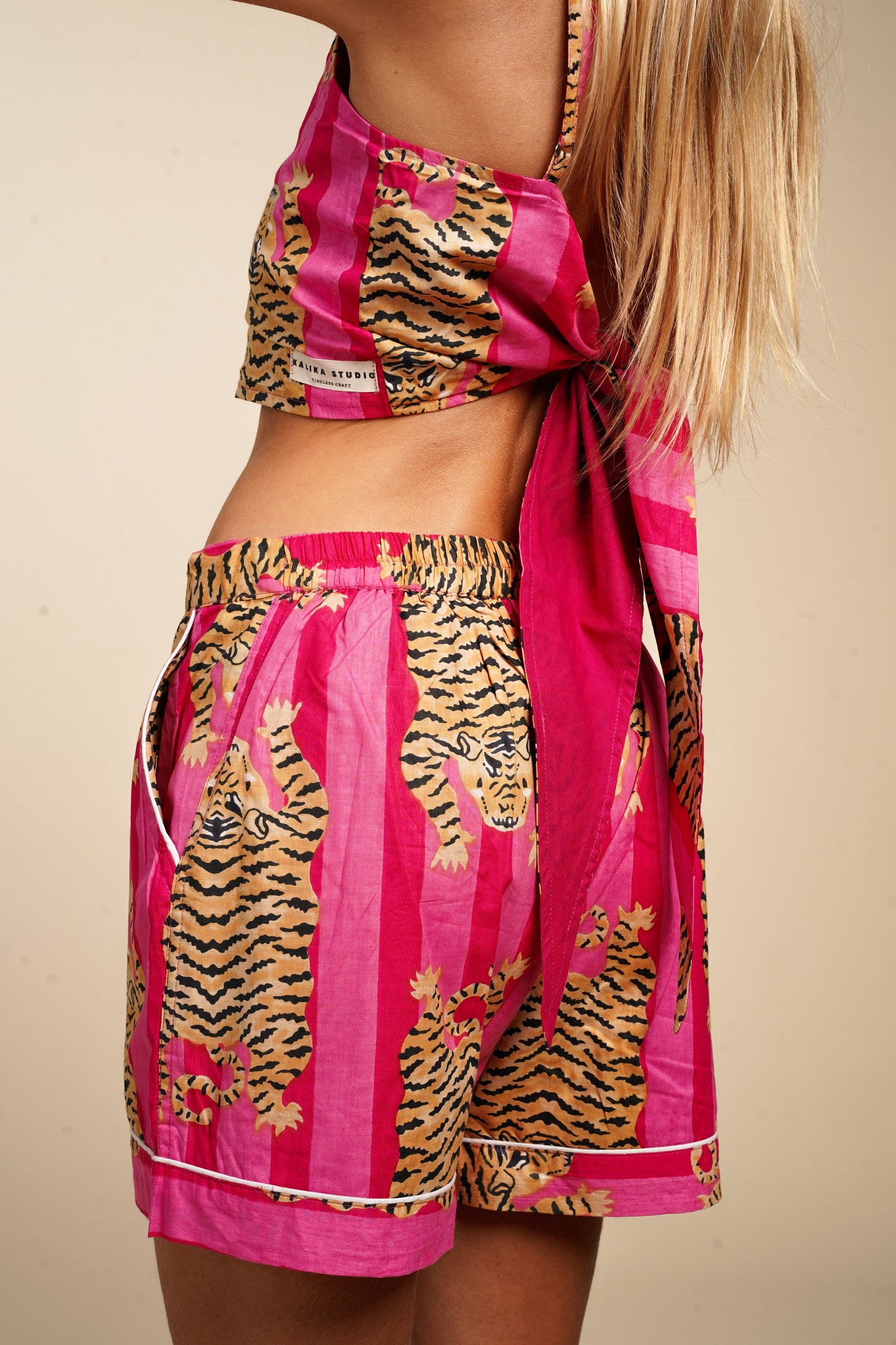 SHORT FEMME PINK TIGER