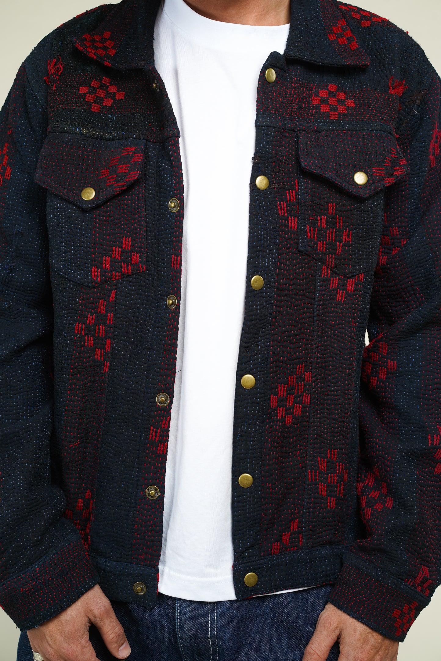 12. KANTHA DENIM JACKET L
