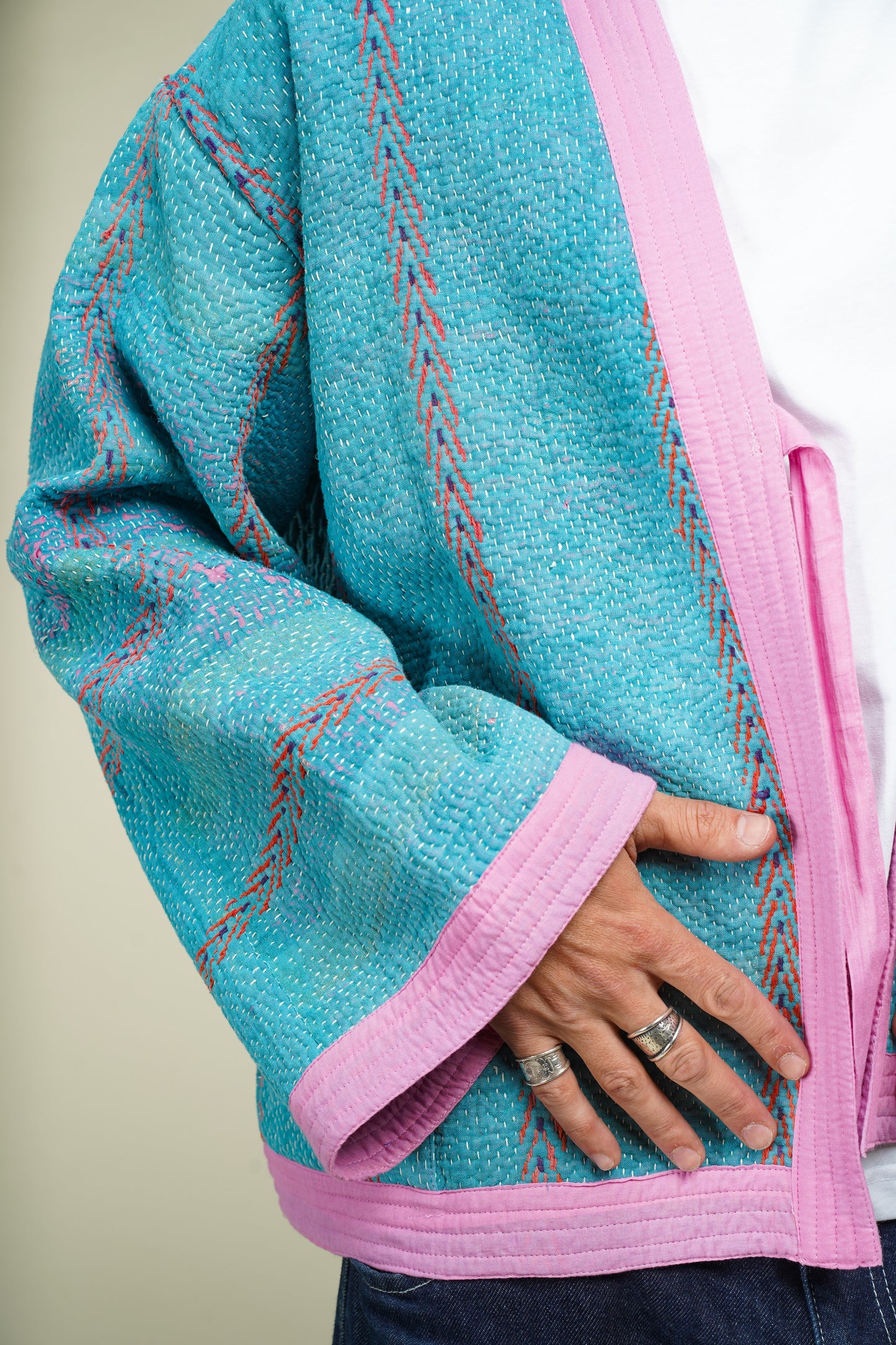 14. KIMONO REVERSIBLE KANTHA M/L