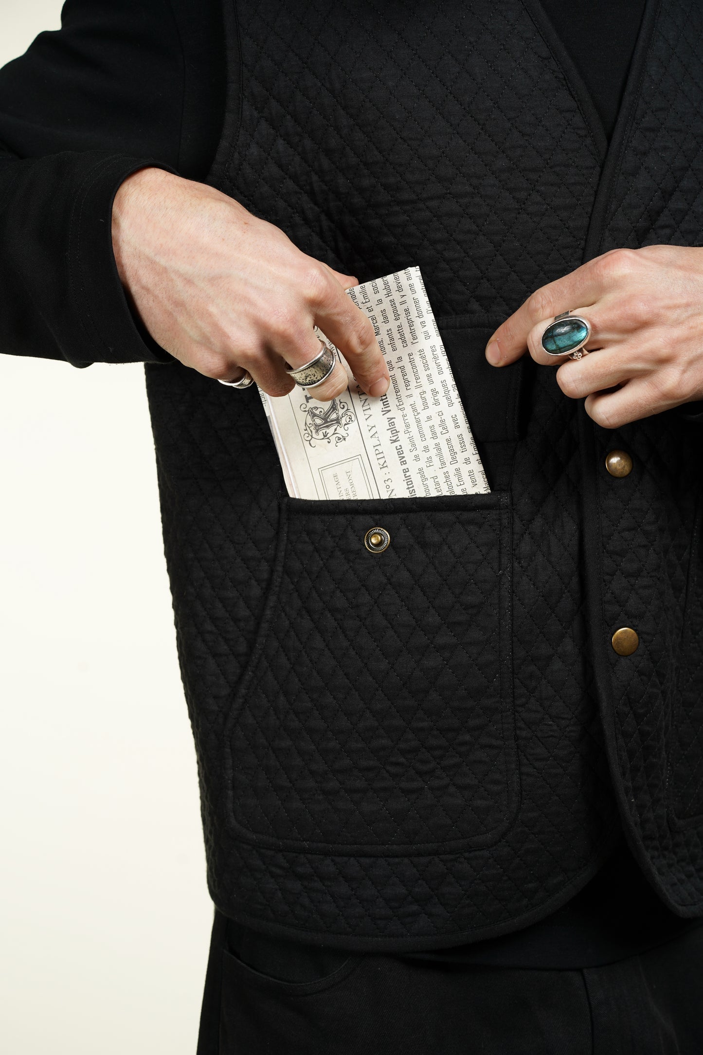 GILET MATELASSÉ NOIR