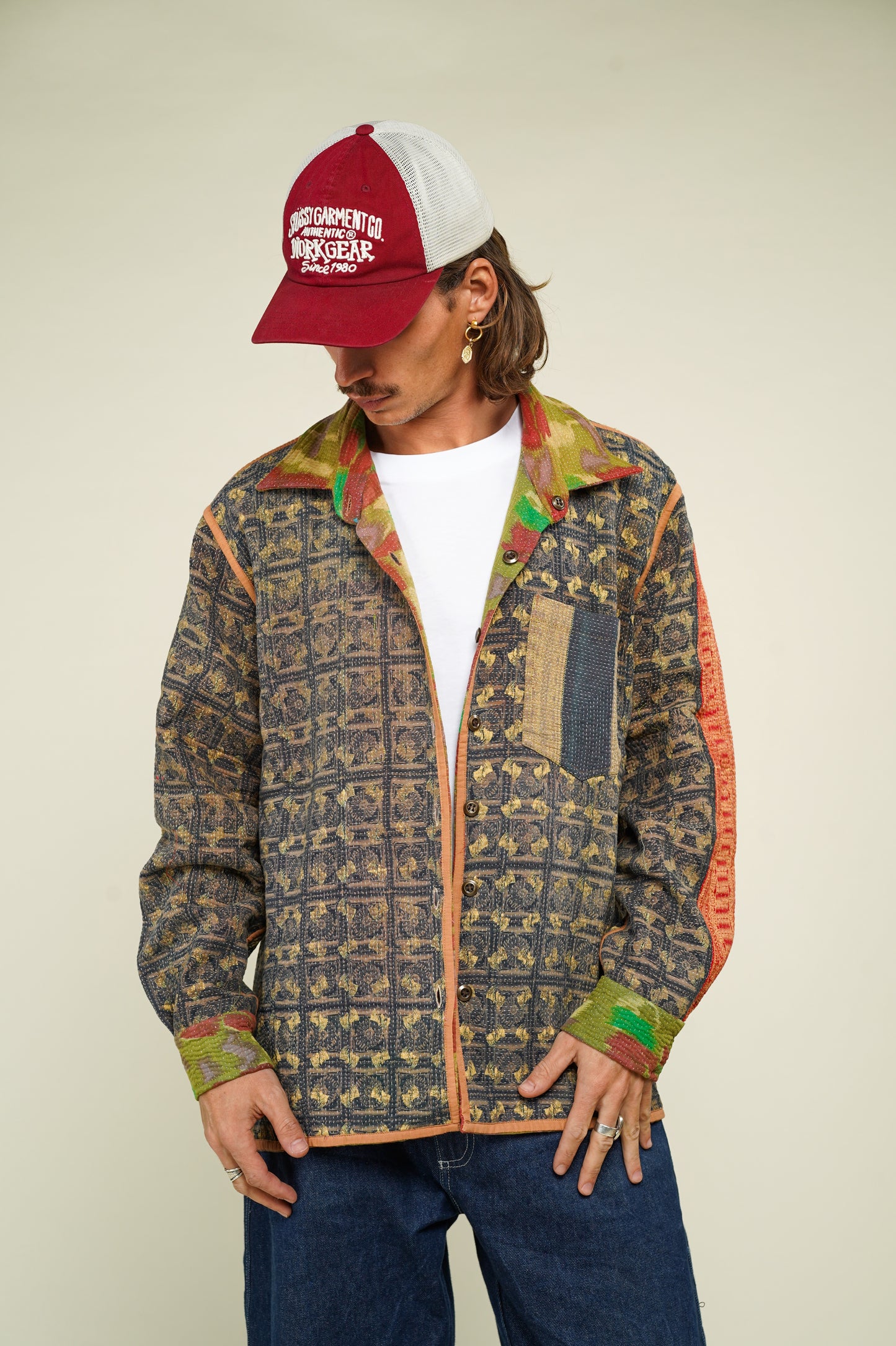 REVERSIBLE KANTHA OVERSHIRT 6