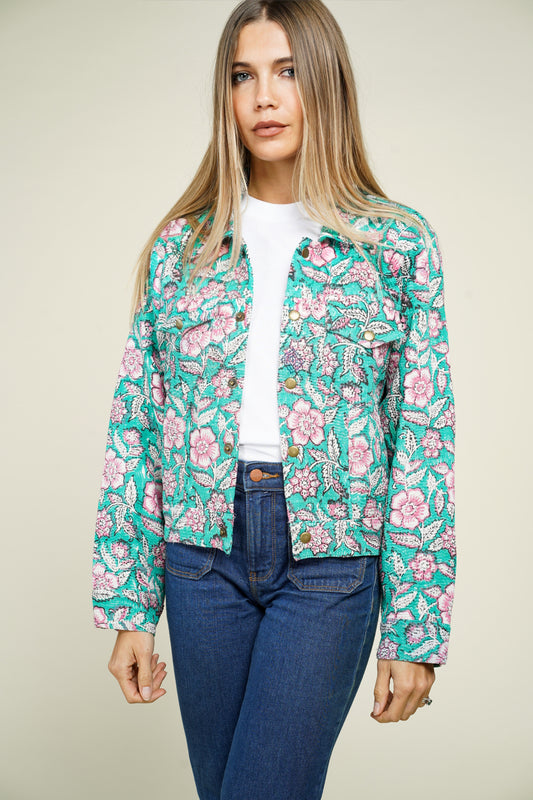 13. KANTHA BAGRU DENIM JACKET XS
