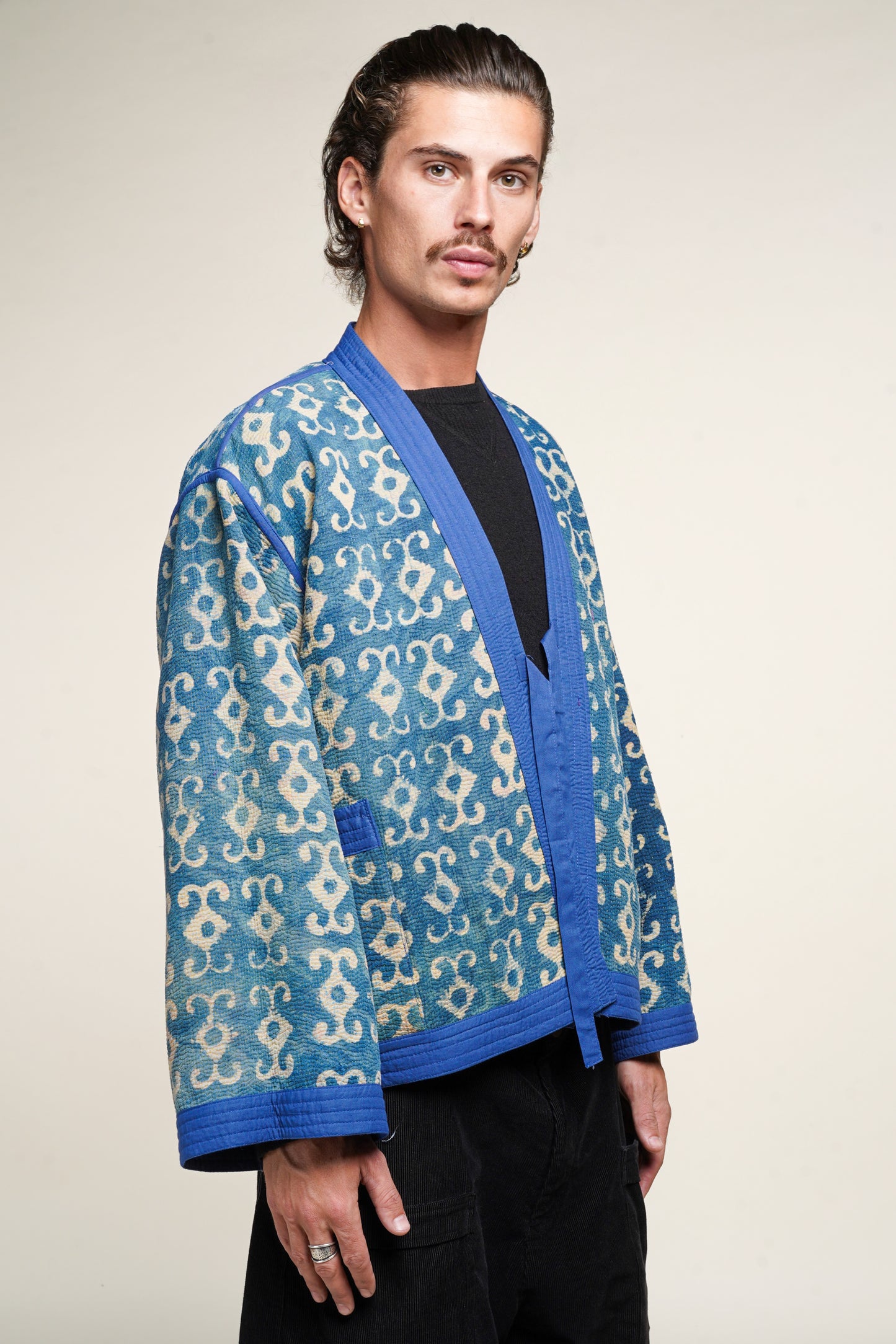 4. KIMONO KANTHA REVERSIBLE INDIGO M/L