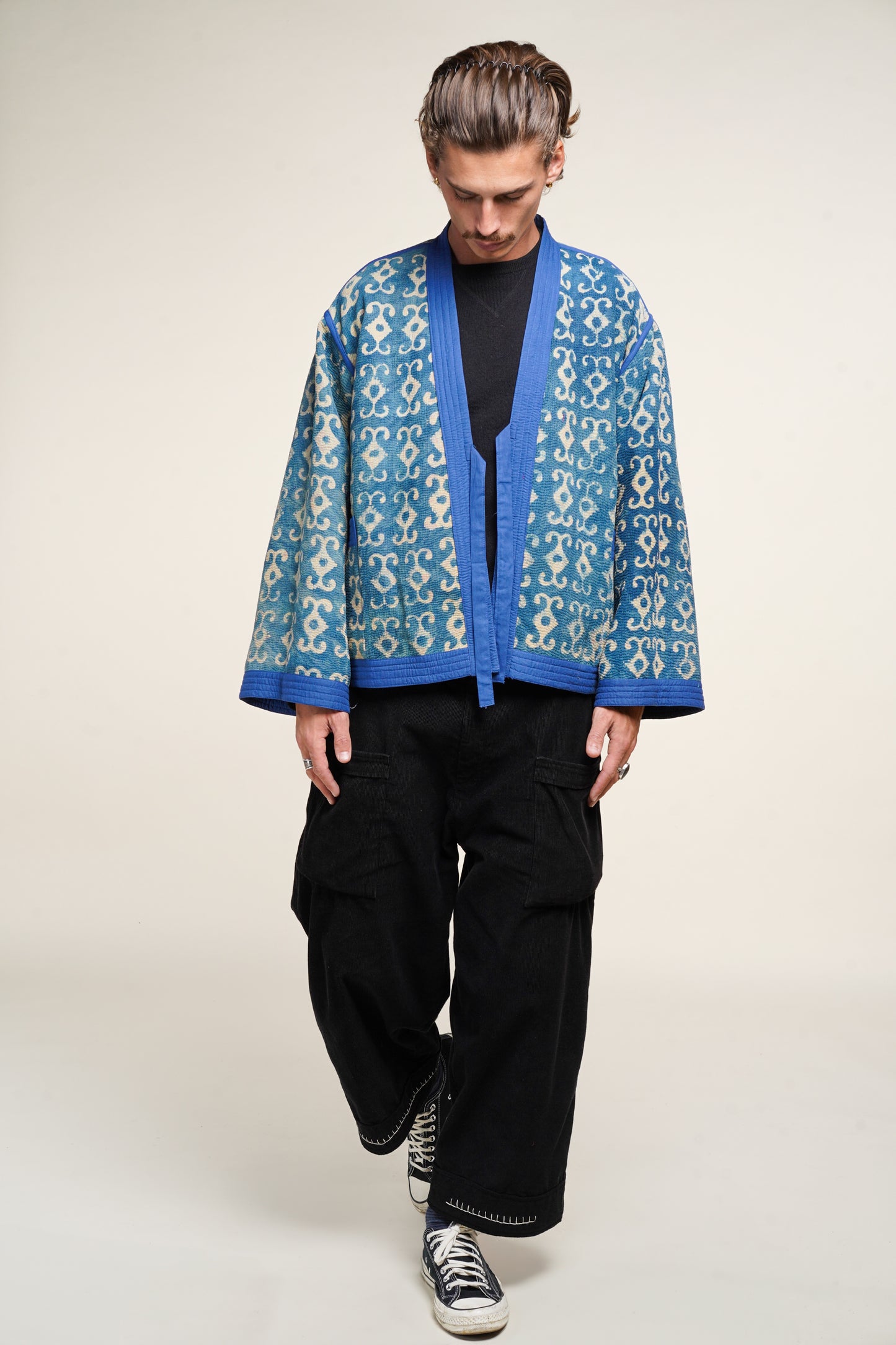 4. KIMONO KANTHA REVERSIBLE INDIGO M/L