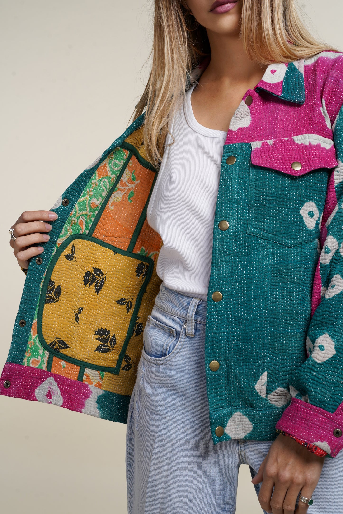 1. KANTHA DENIM JACKET S