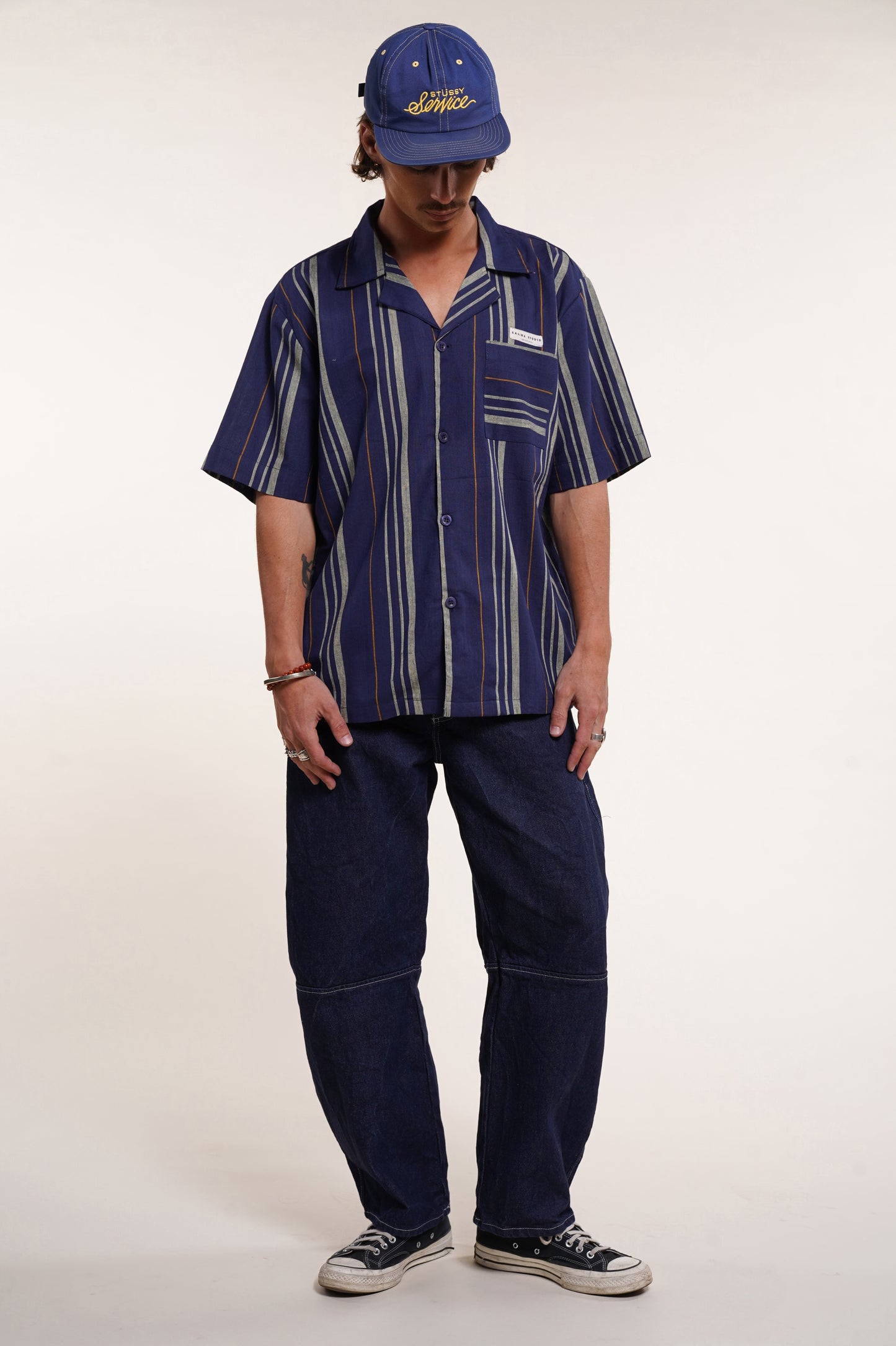 Chemise Khadi - Bleu indigo