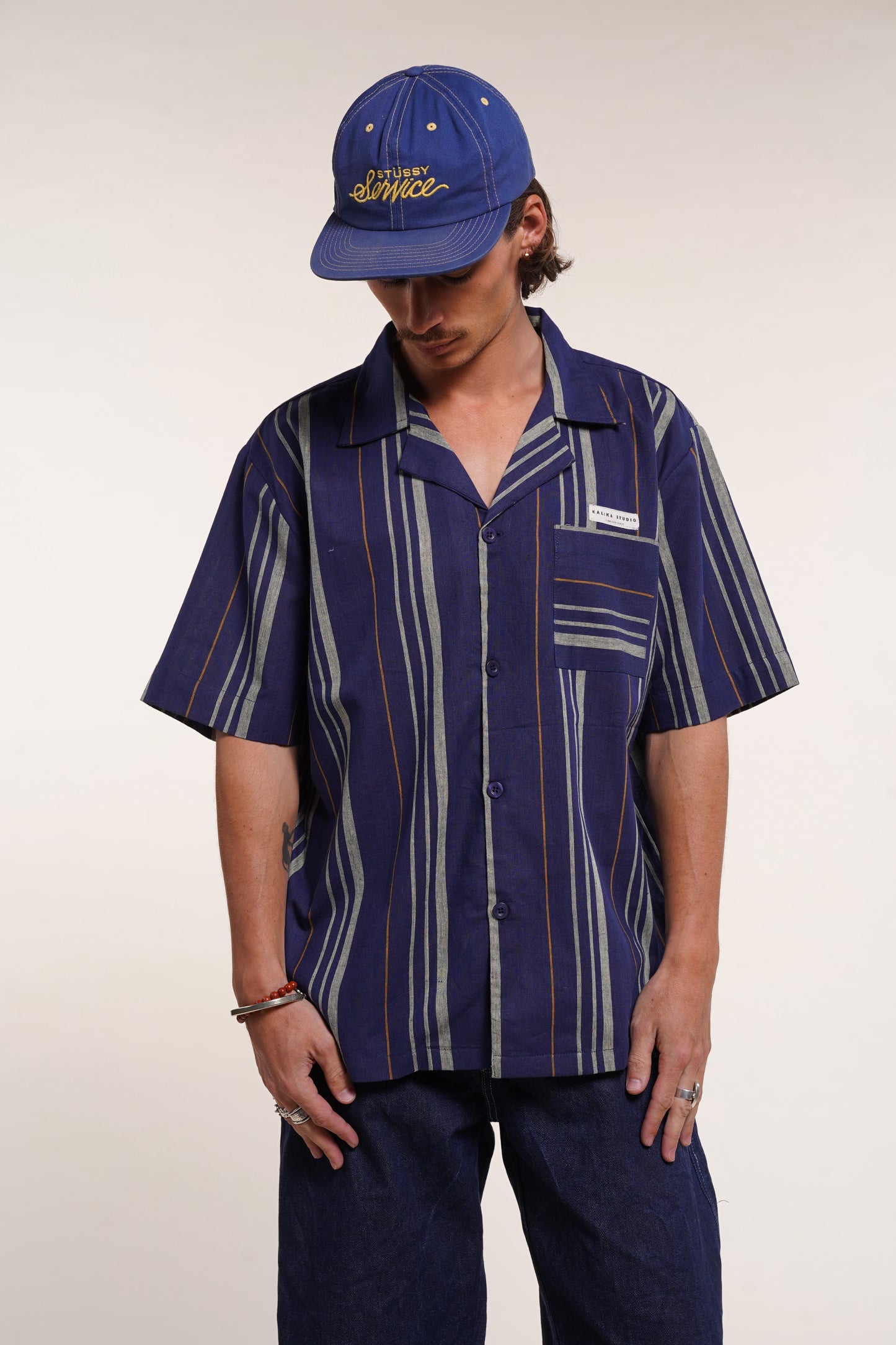 Chemise Khadi - Bleu indigo