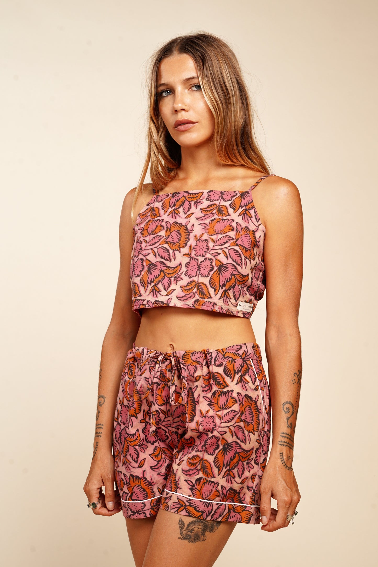 CROP TOP PINK BAGRU