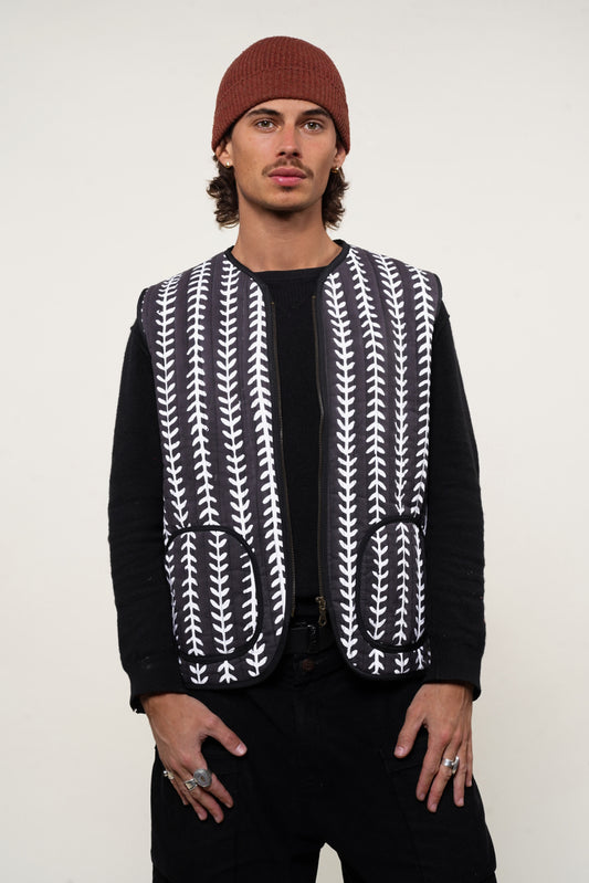 GILET MATELASSÉ MATISSE NOIR