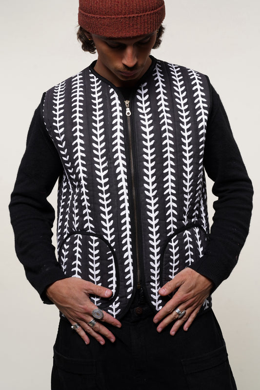 GILET MATELASSÉ MATISSE NOIR