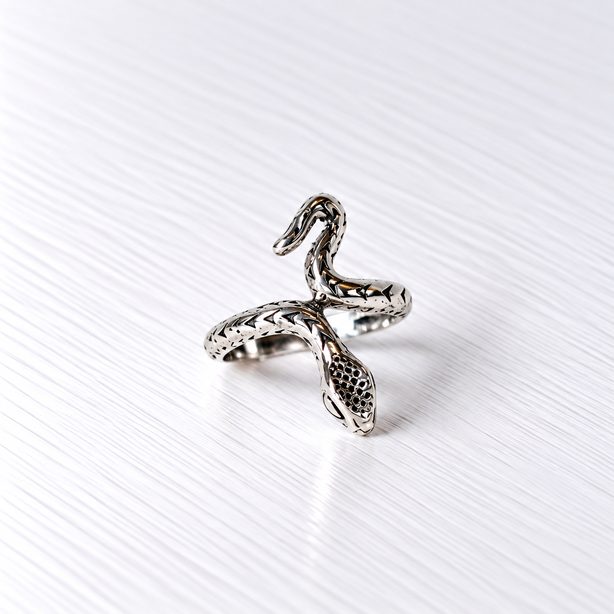SNAKE 2 — Bague en argent 925