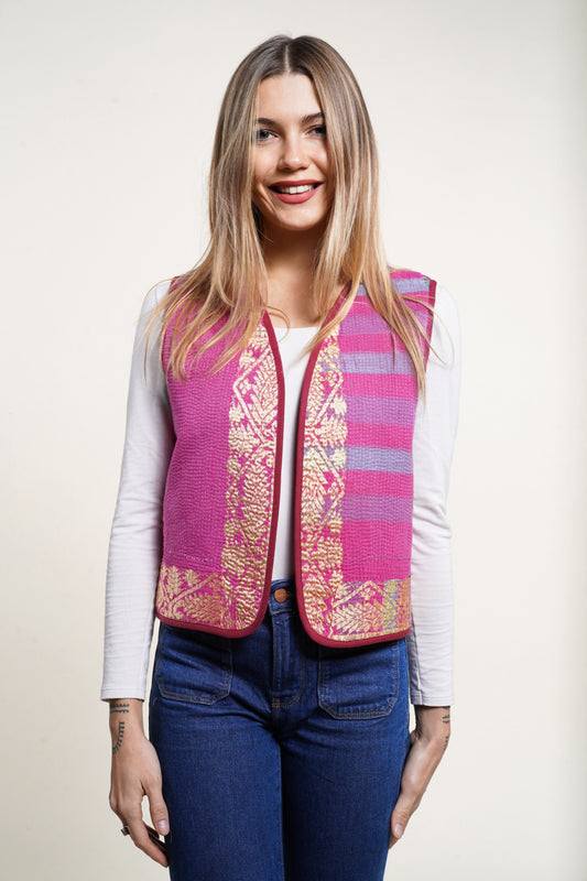 GILET EN KANTHA 3