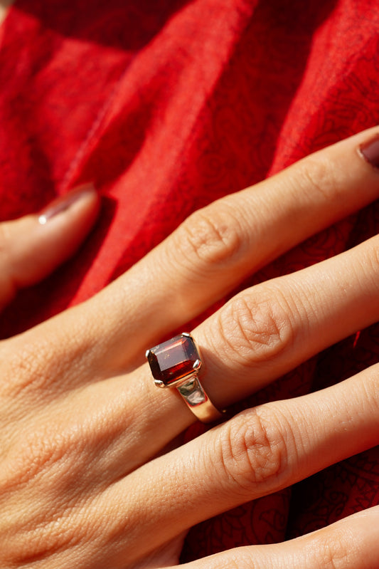 Bague "Azaan" - Grenat 1