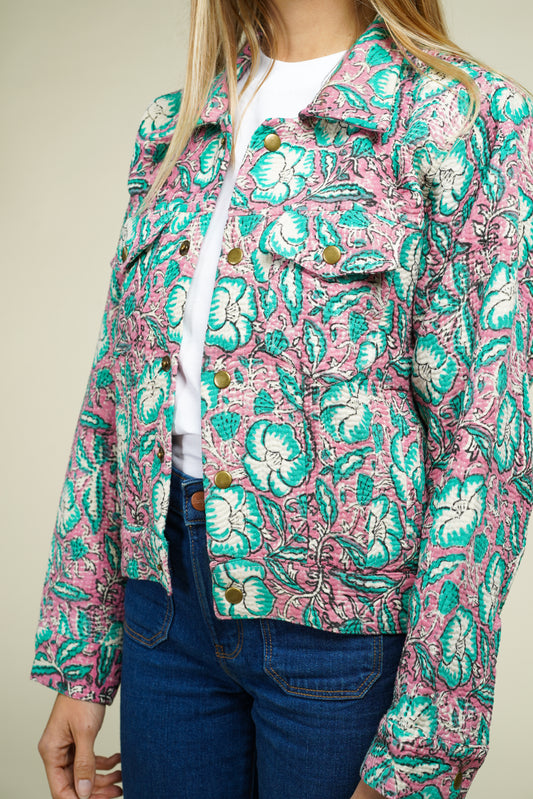 8. KANTHA BAGRU DENIM JACKET XS