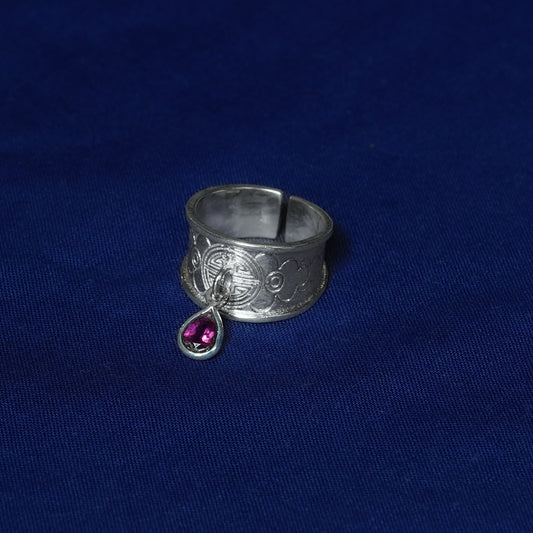 Bague "Envolée" – Tourmaline Rose