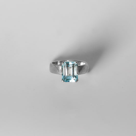 Bague Azaan – Aigue-marine