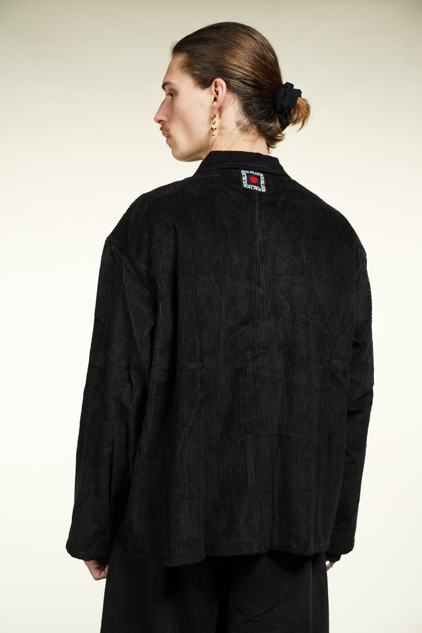 VESTE SHANGHAI VELOURS CORDUROY NOIRE