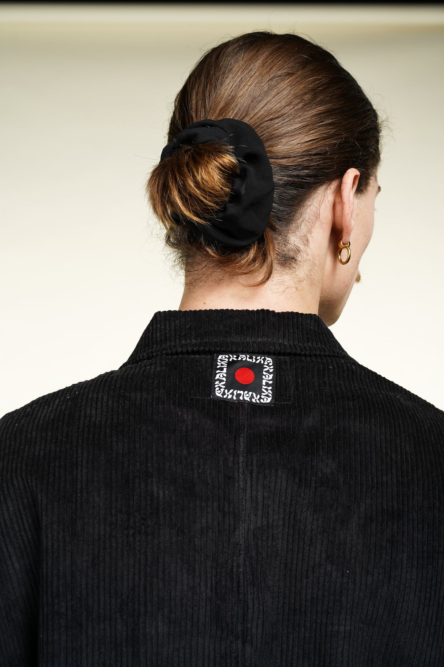 VESTE SHANGHAI VELOURS CORDUROY NOIRE
