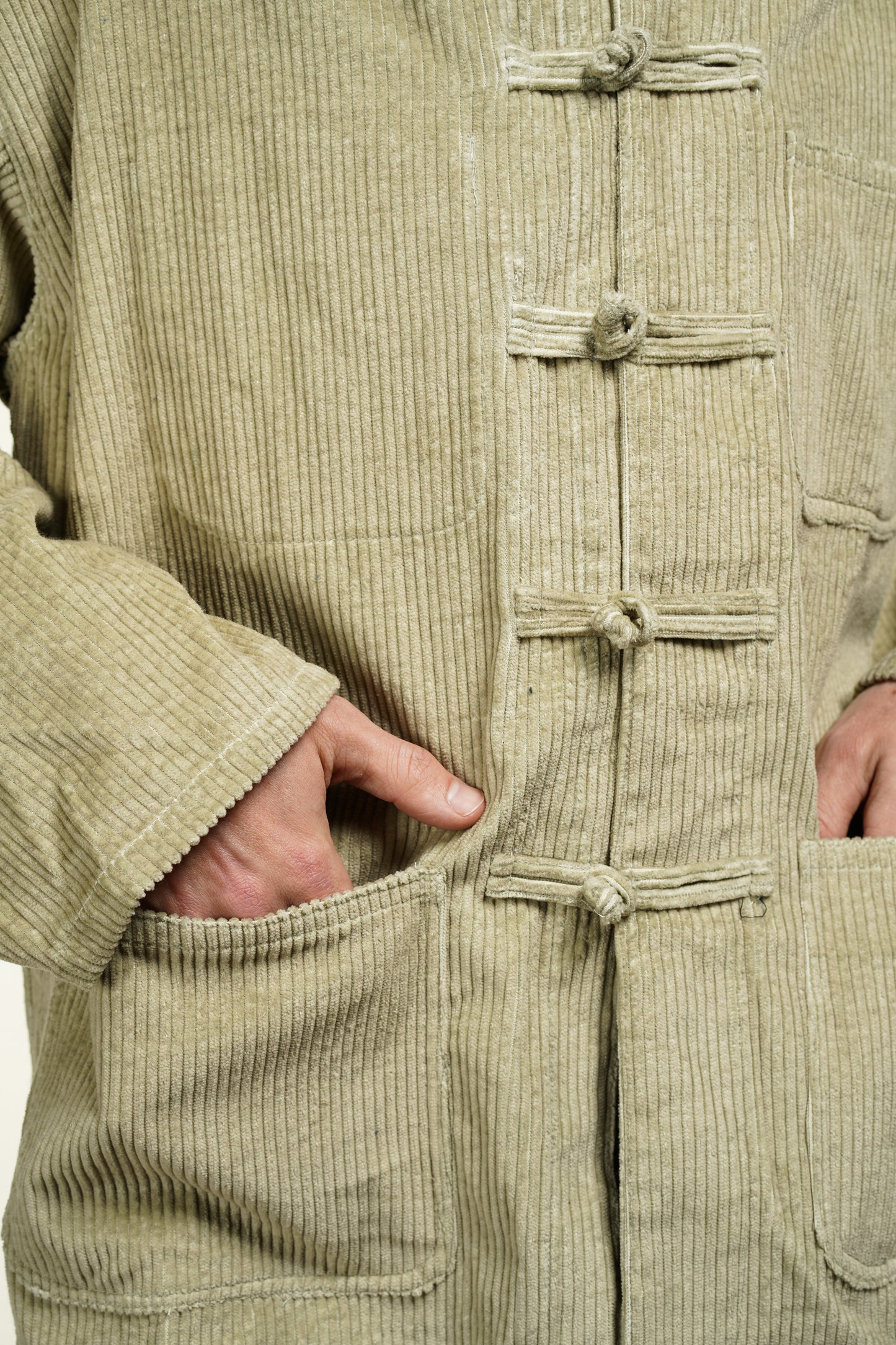 VESTE SHANGHAI VELOURS CORDUROY BEIGE