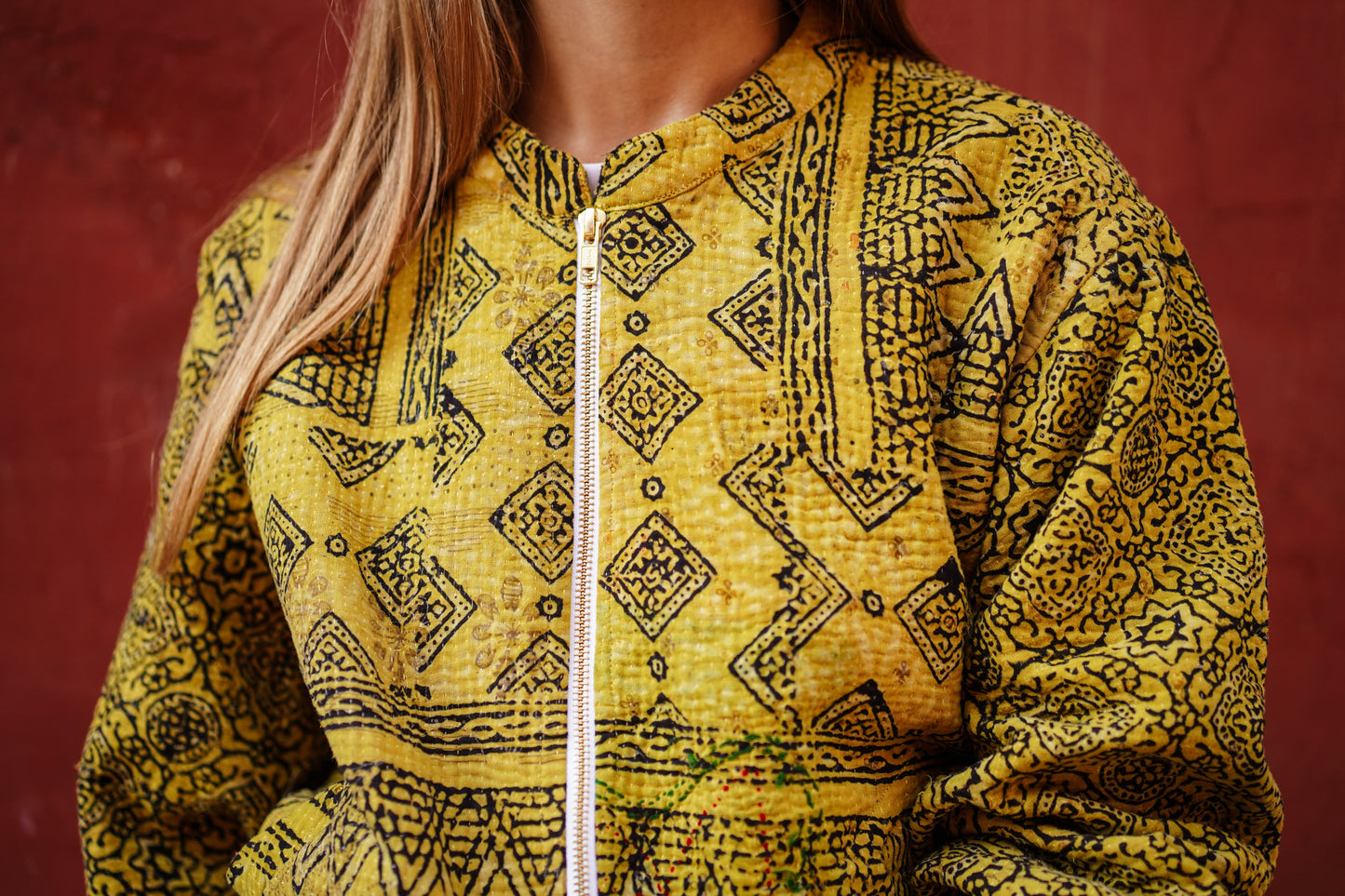 BOMBERS KANTHA AJRAK JAUNE