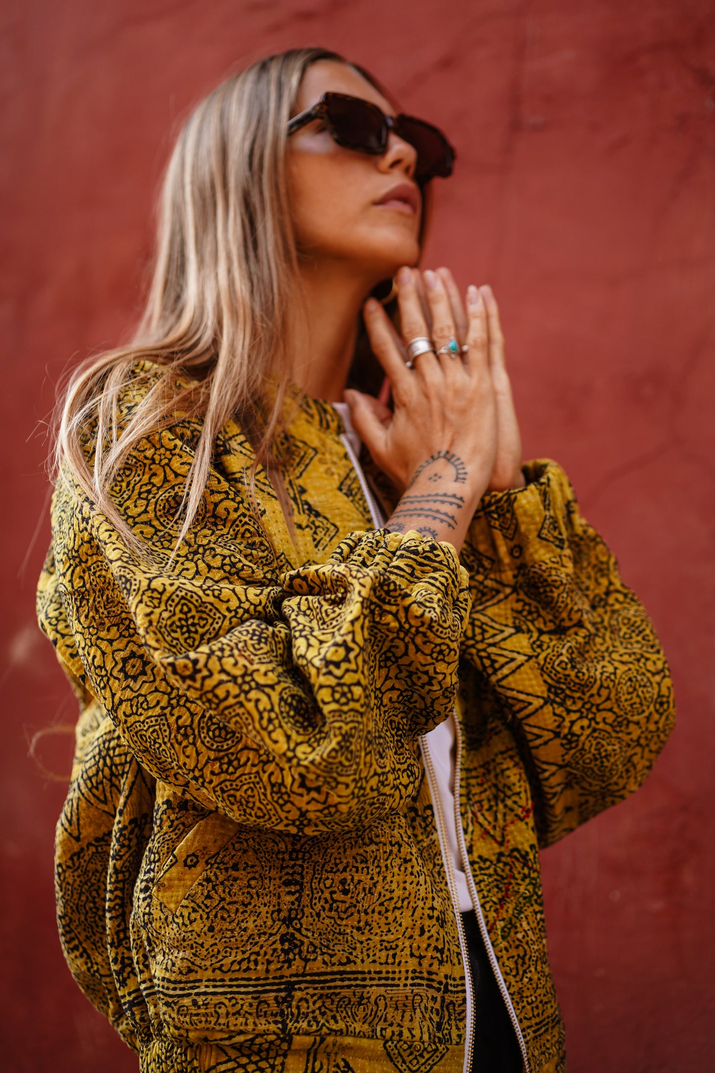 BOMBERS KANTHA AJRAK JAUNE