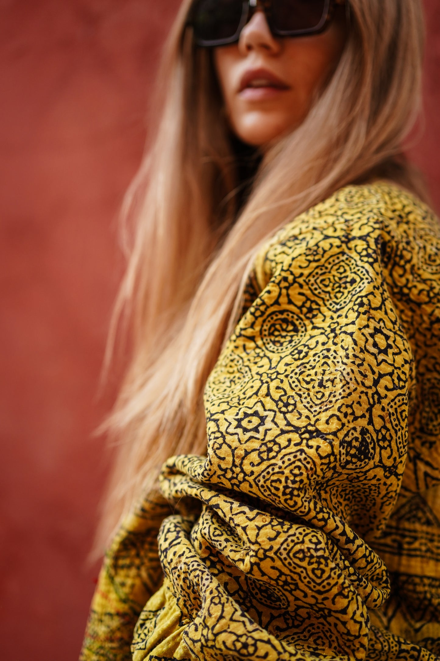 BOMBERS KANTHA AJRAK JAUNE