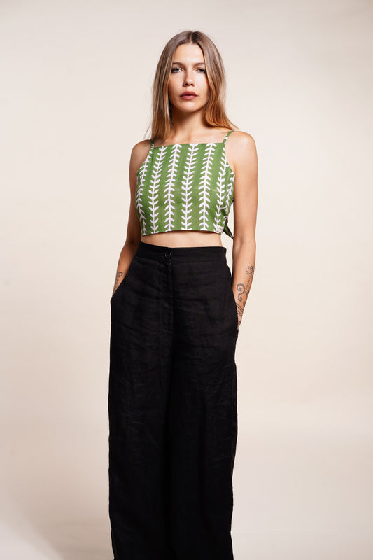 CROP TOP GREEN MATISSE