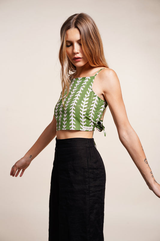 CROP TOP GREEN MATISSE