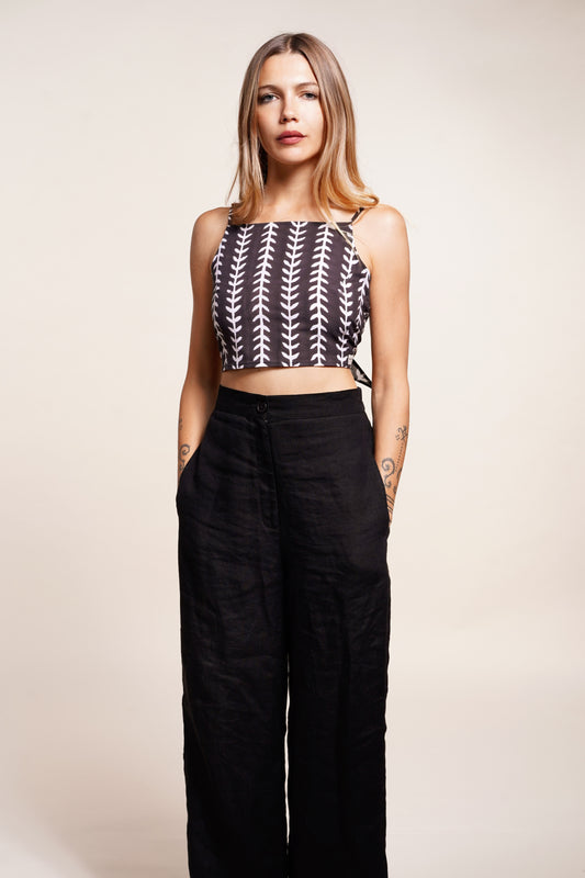 CROP TOP BLACK MATISSE