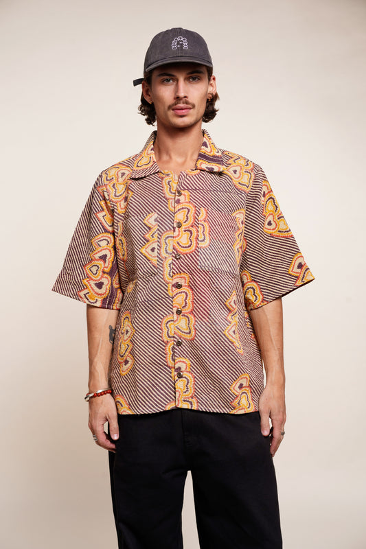 Kantha Shirt – Réversible & Oversize #05