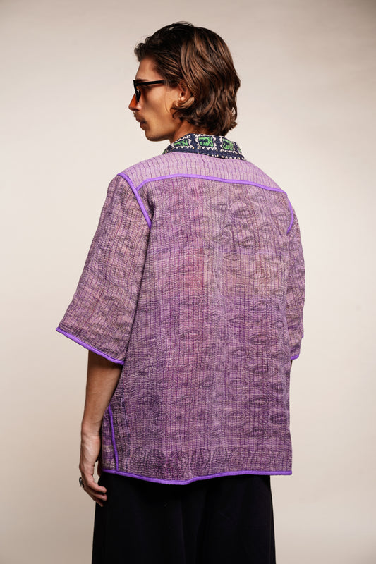 Kantha Shirt – Reversible &amp; Oversize #04