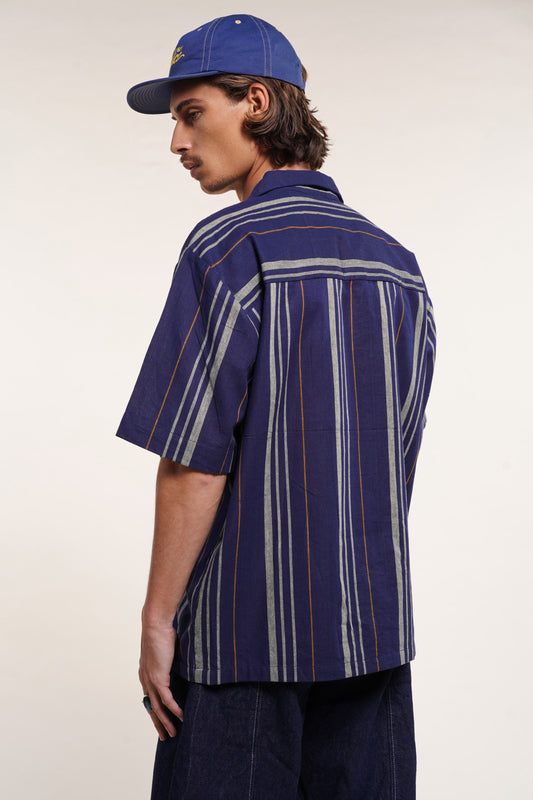 Chemise Khadi - Bleu indigo