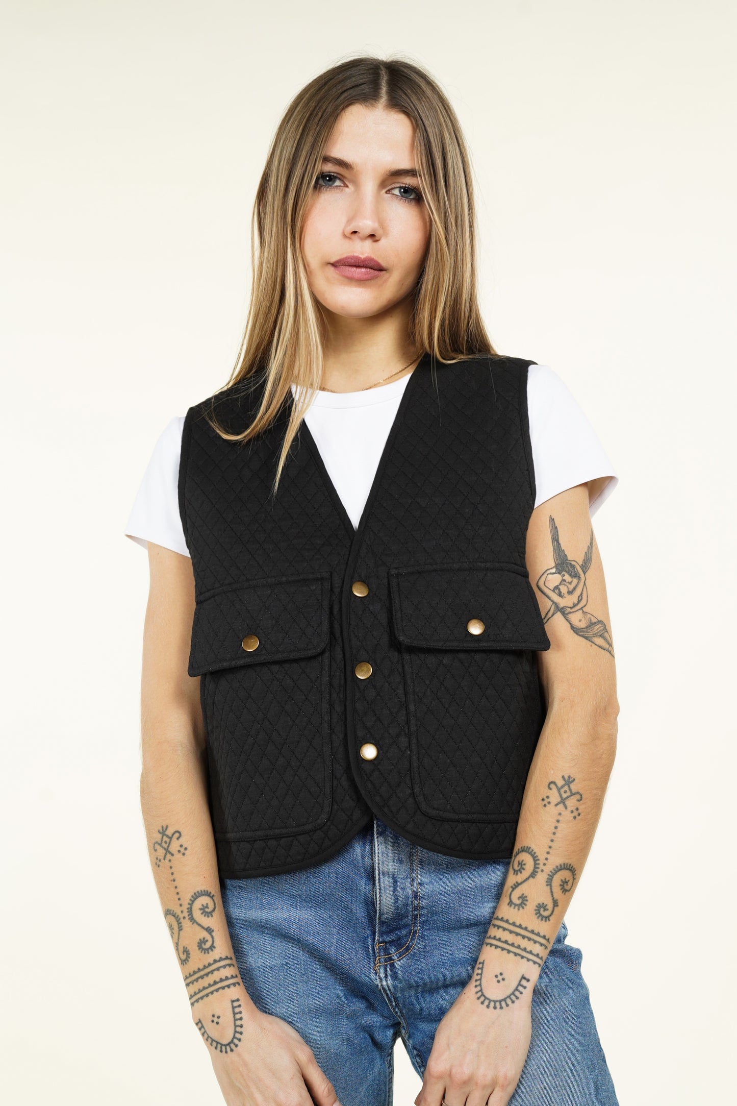 GILET MATELASSÉ NOIR