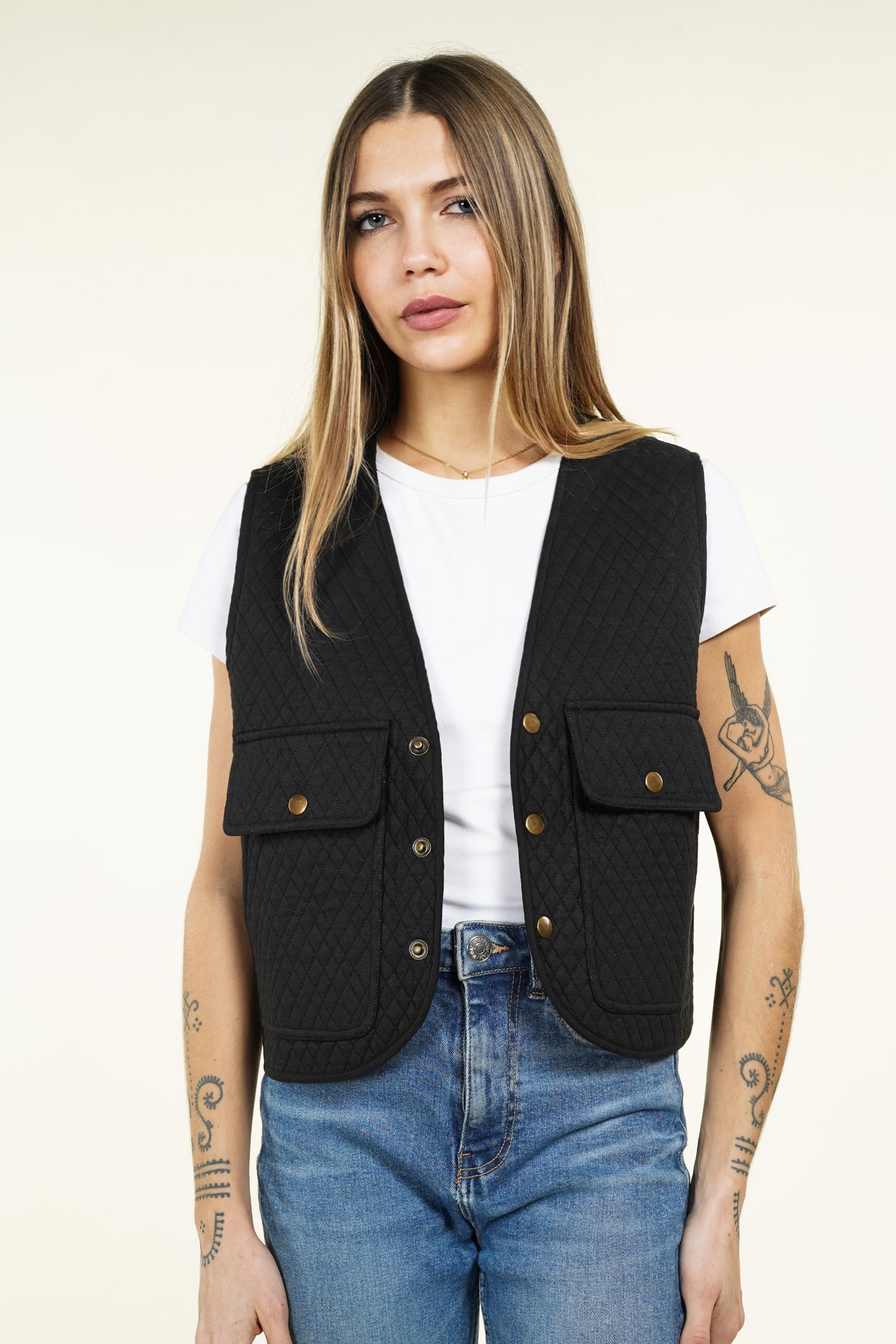 GILET MATELASSÉ NOIR