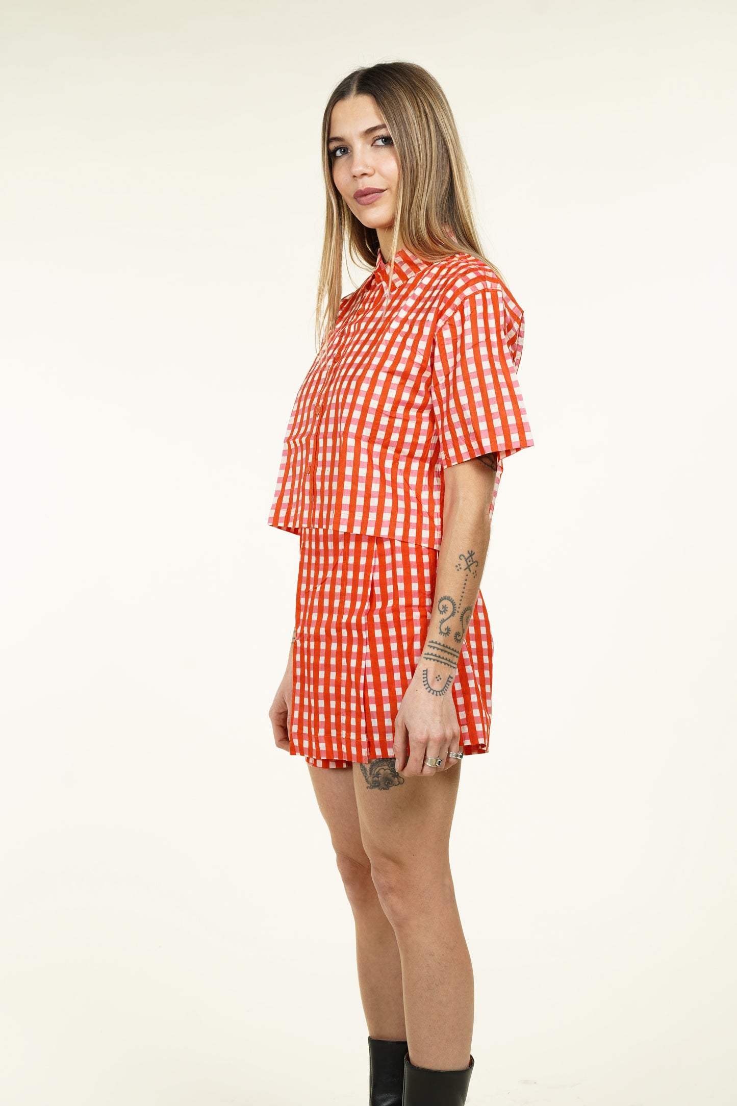 CHEMISE MANCHES COURTES VICHY
