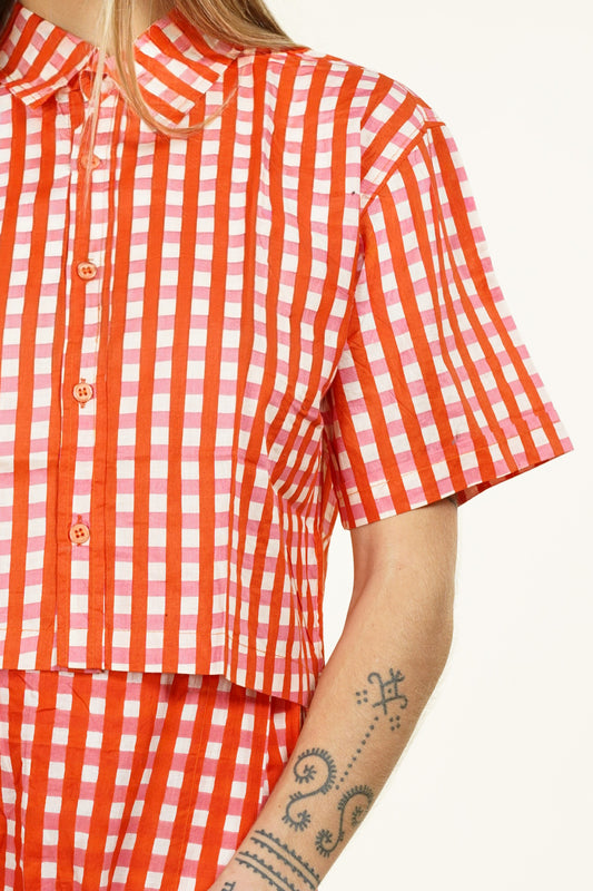 CHEMISE MANCHES COURTES VICHY
