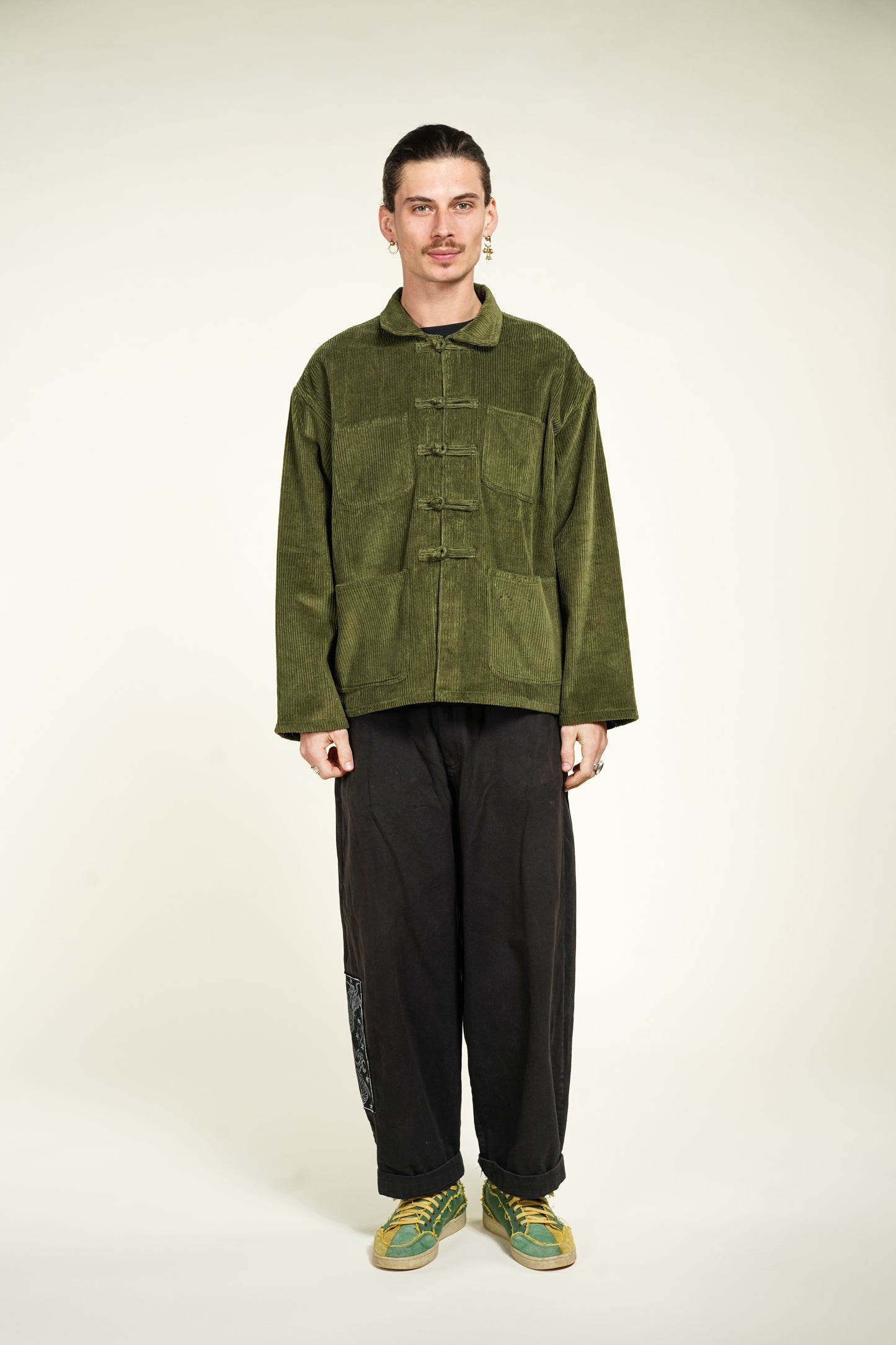 VESTE SHANGHAI VELOURS CORDUROY KAKI