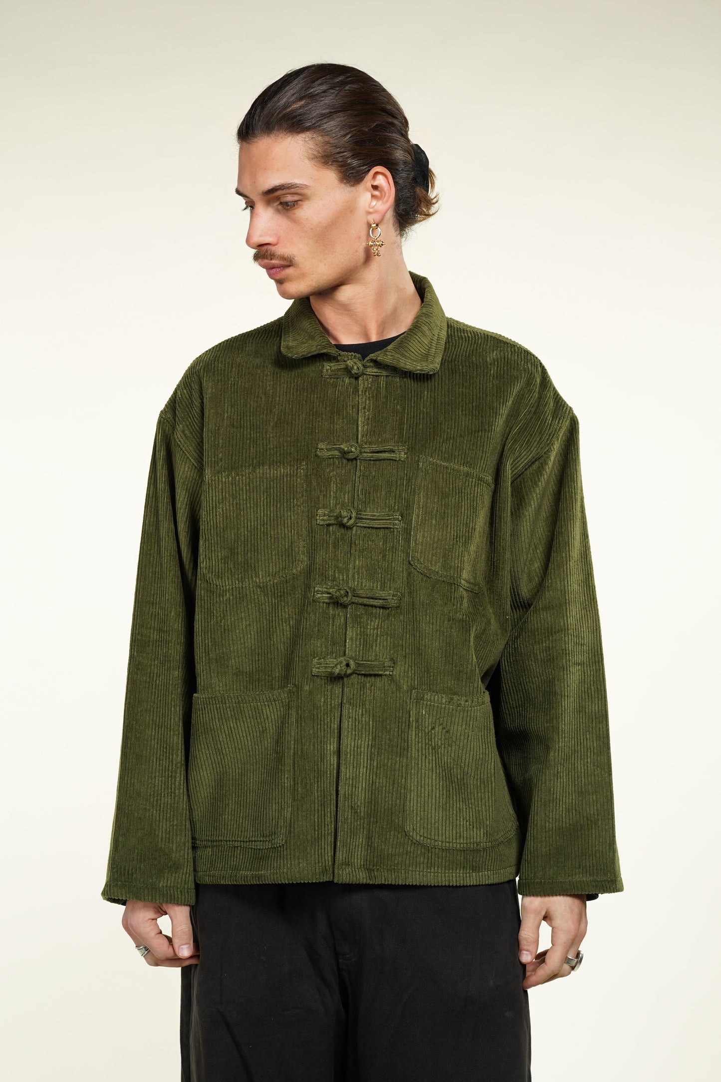 VESTE SHANGHAI VELOURS CORDUROY KAKI
