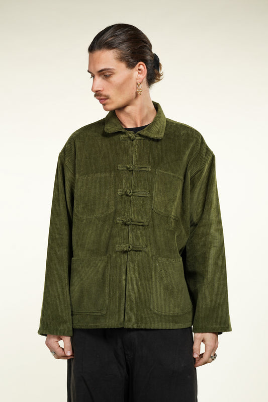VESTE SHANGHAI VELOURS CORDUROY KAKI
