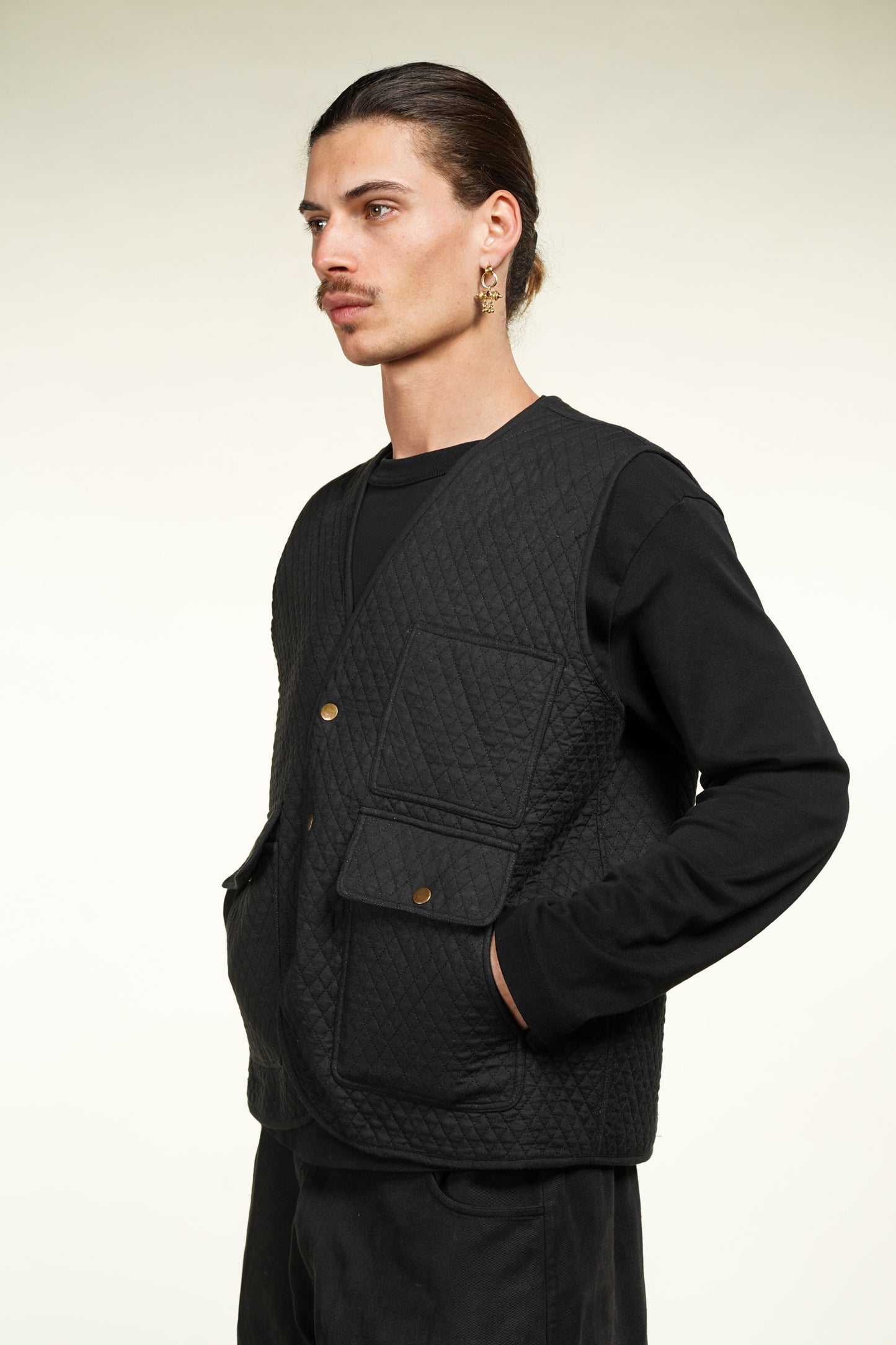 GILET MATELASSÉ NOIR
