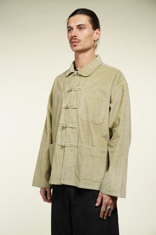 VESTE SHANGHAI VELOURS CORDUROY BEIGE