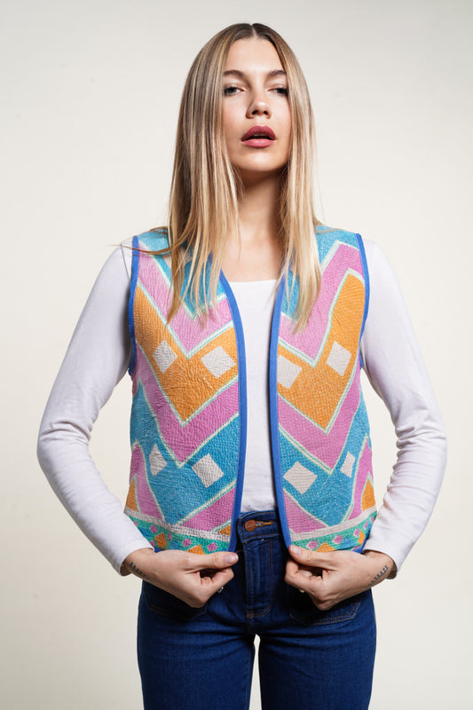 GILET EN KANTHA 7