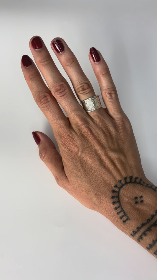 Bague "Mantra" – Gravée tibétaine